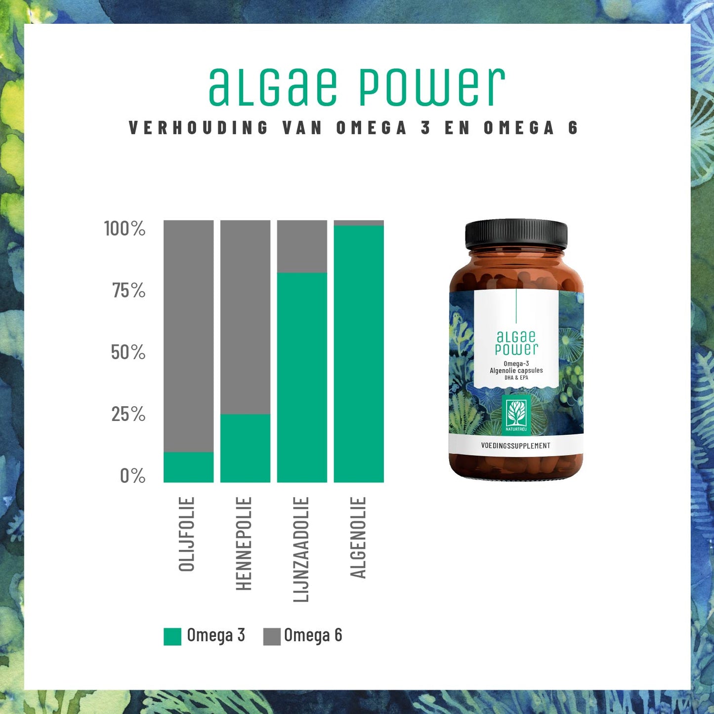 Algenkraft Omega3 Algenoel DHA EPA NL Moodbild