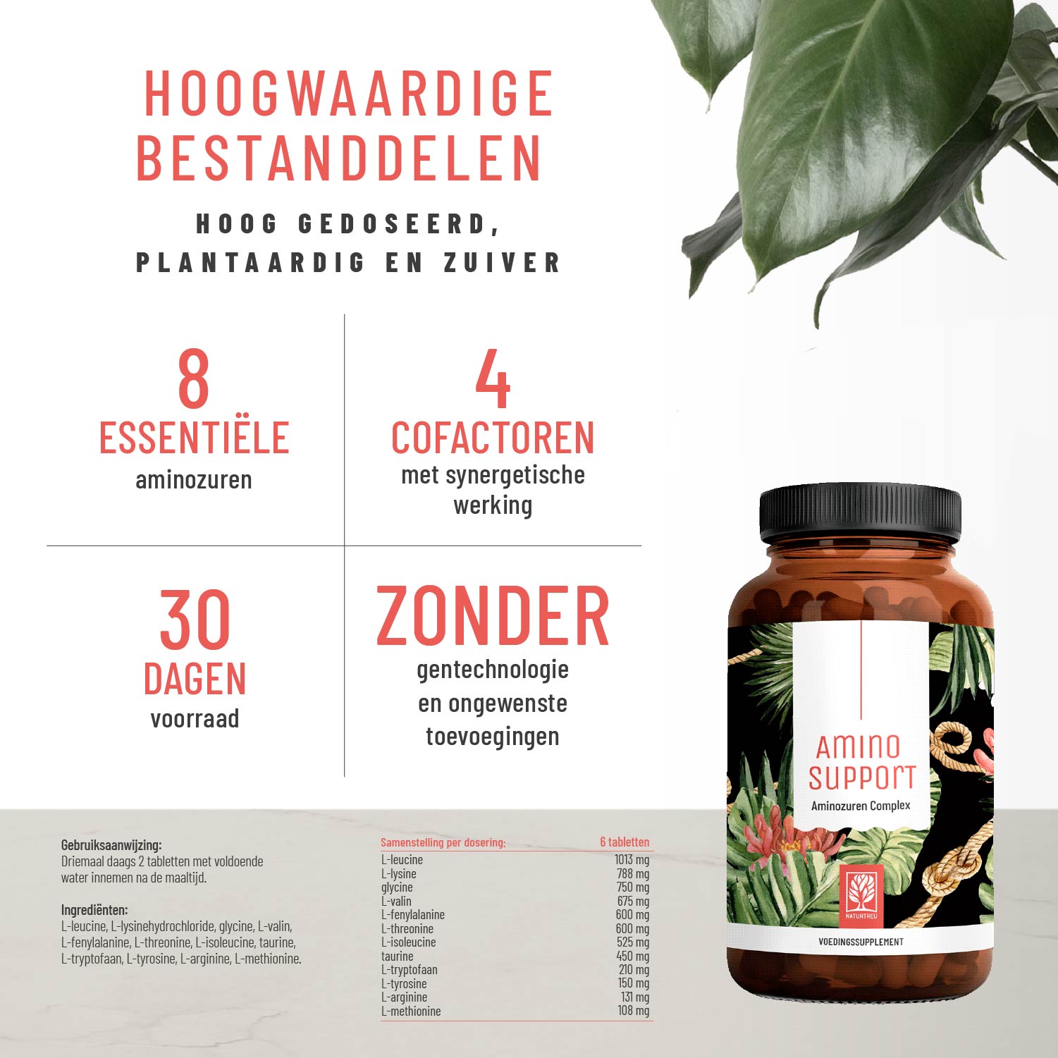 Aminokraft Aminosaeuren-Komplex NL Hochwertige Inhaltsstoffe