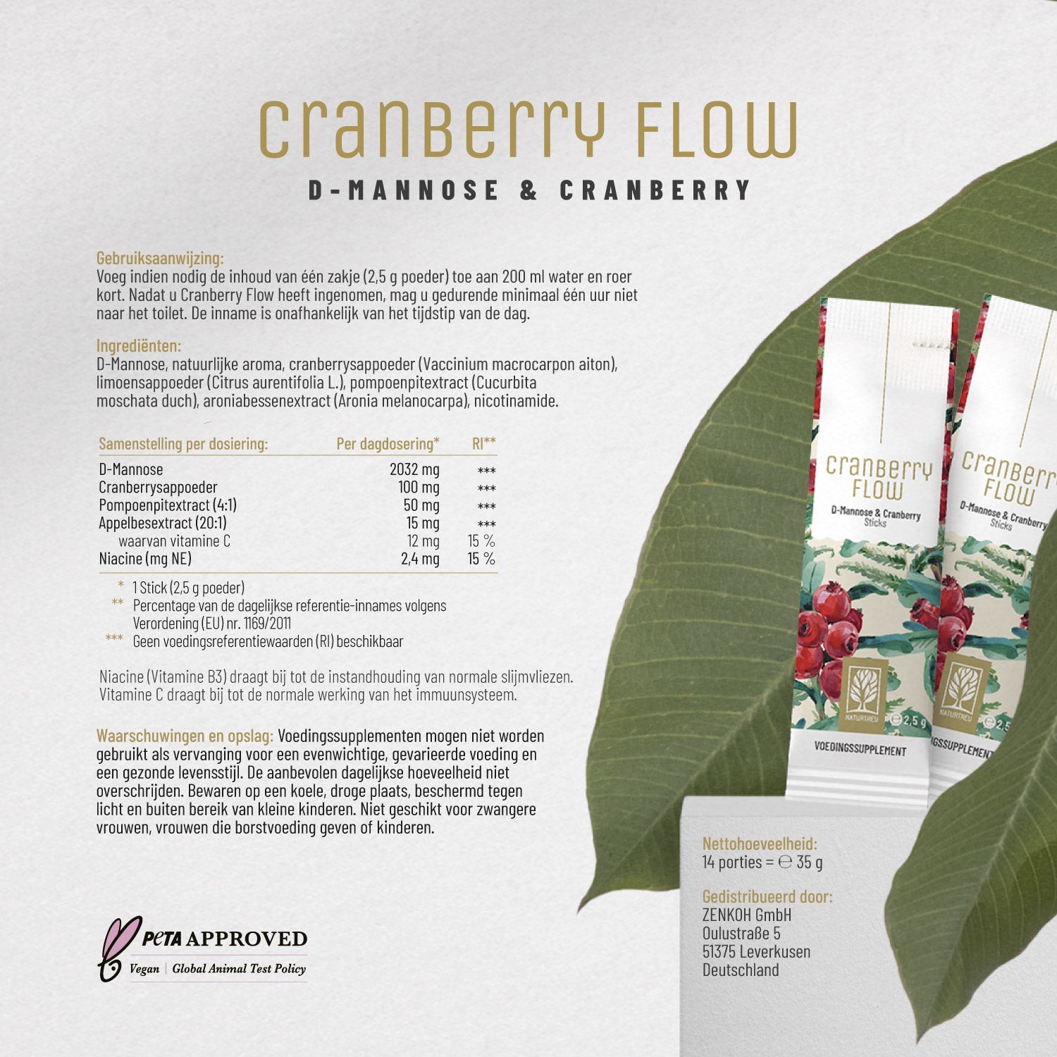 Beerenblase-Sticks D-Mannose NL Etikett 01