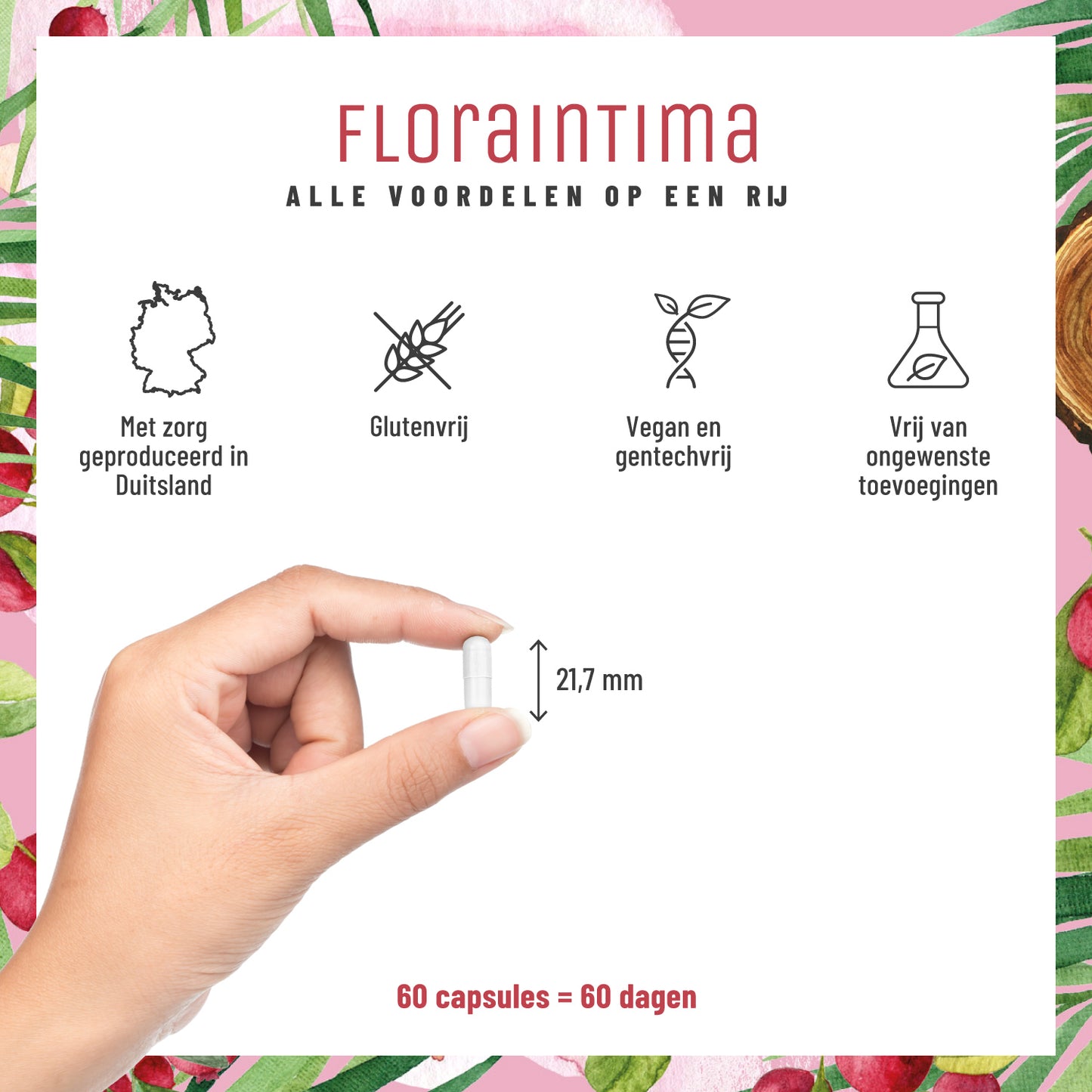 Floraintima Milchsaeurebakterien cranberry vitamin b3 NL Alle Vorteile