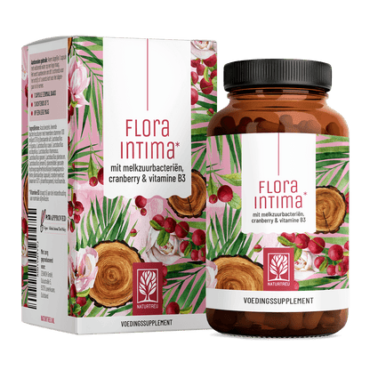 Floraintima Milchsaeurebakterien cranberry vitamin b3 NL Titelbild