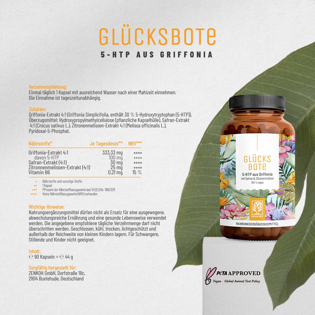 Gluecksbote 5-HTP aus Griffonia Etikett_01