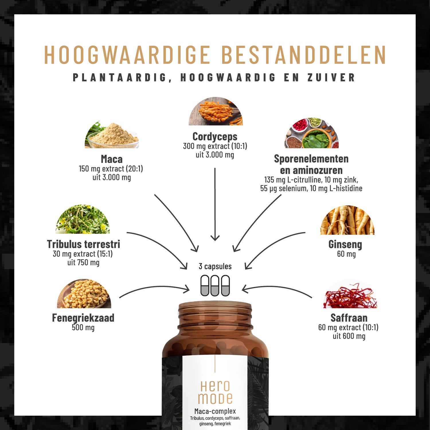 Heldenkraft Maca-Komplex NL Hochwertige Inhaltsstoffe