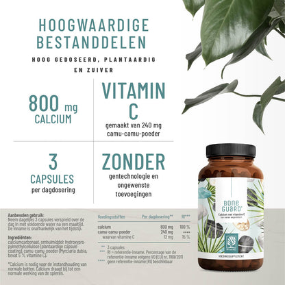 Knochenstark Calcium Vitamin C NL hochwertige Inhaltsstoffe