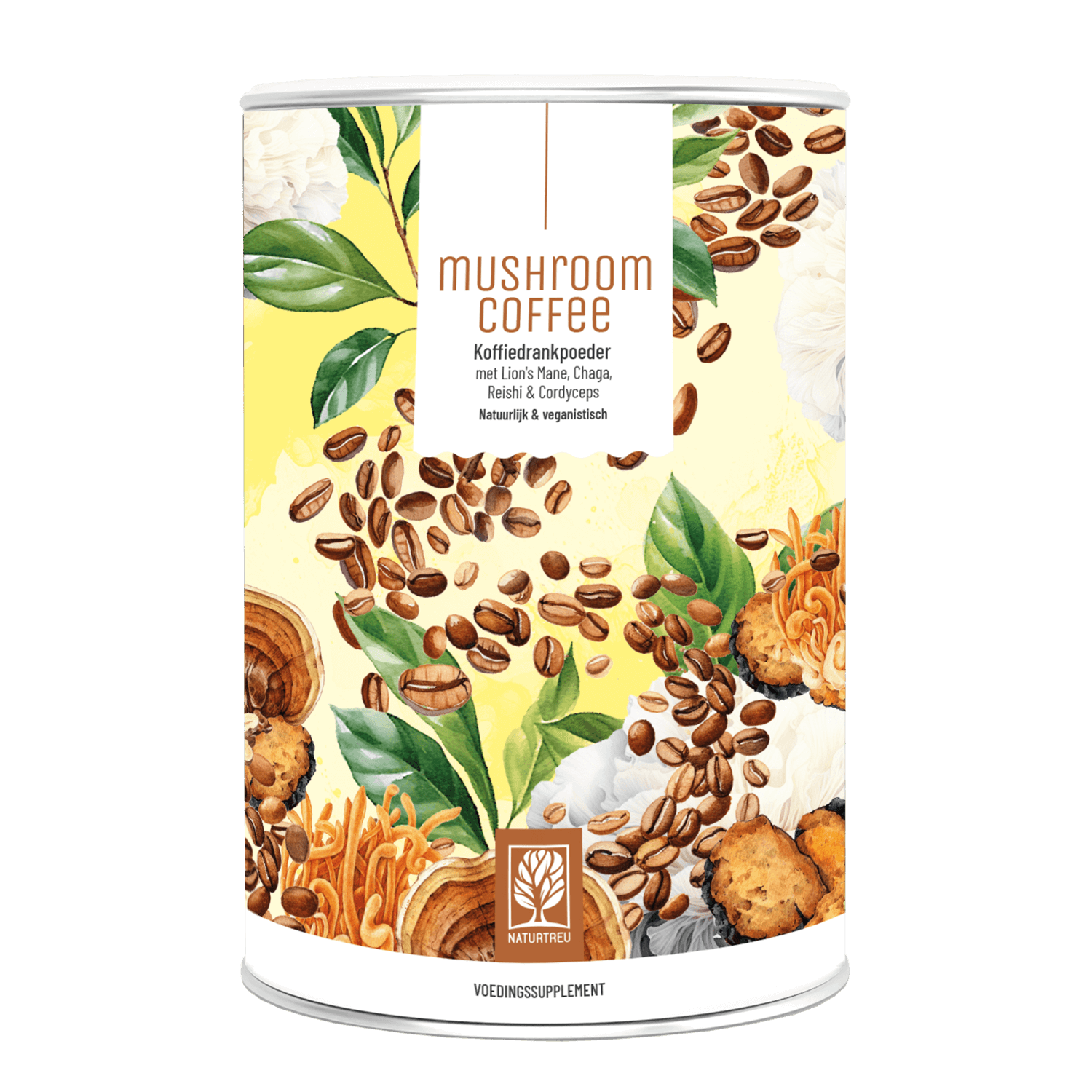 Pilzkaffe Kaffeegetraenkepulver NL Titelbild