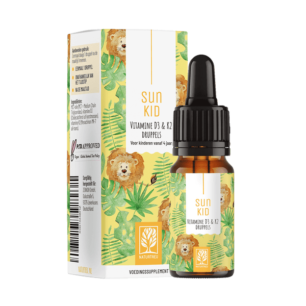 Vitamine d3 en k2 druppels voor kinderen vanaf 4 jaar (500 IE)